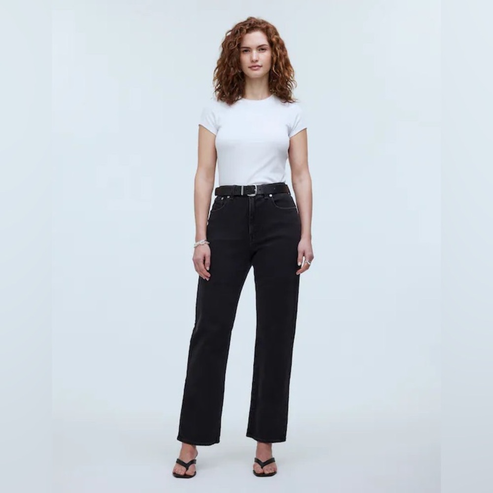 Madewell Women’s 90’s Straight Jean, Curvy 27P Belmere wash